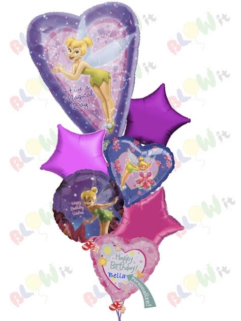 tinkerbell magical fairies birthday balloon bouquet for delivery in toronto scarborough