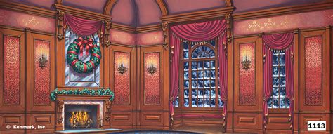 Victorian Living Room Scenic Backdrop by Kenmark Backdrops