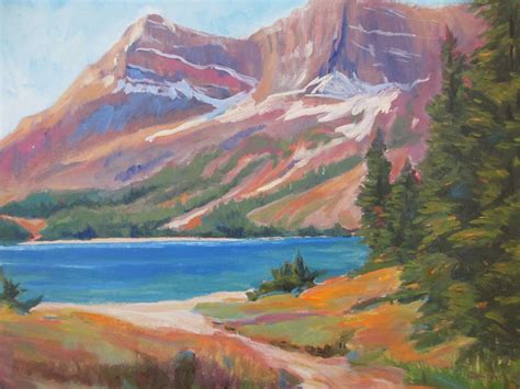 Charles Zoltan California Impressionism Mountain Lake Landscape Bloom