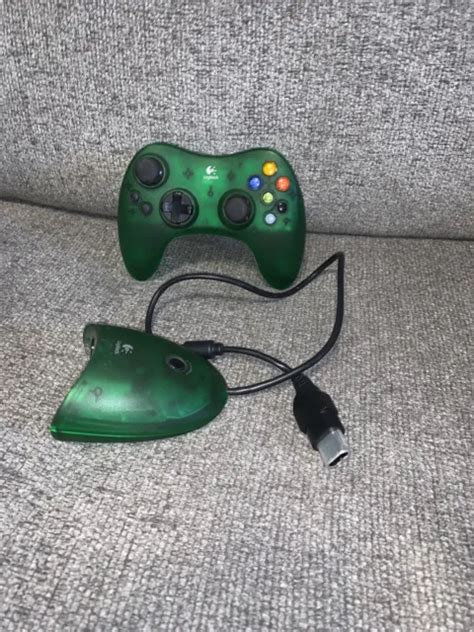 Logitech Original Xbox Cordless Attack Wireless Controller And Dongle