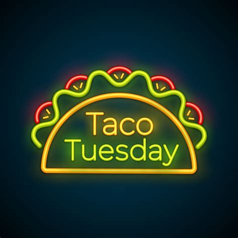 Taco Tuesday Neon Led Event Advertising Neon Tacos