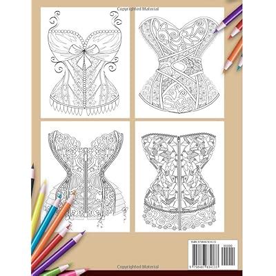 Lingerie Coloring Book Sexy And Beautiful Lingerie Ubuy India