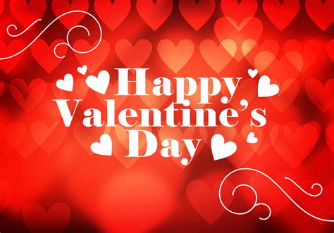 Valentines Day Heart Background Vector Download Free Vector Art