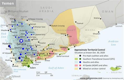 Yemen Control Map And Report October 2020 Political Geography Now