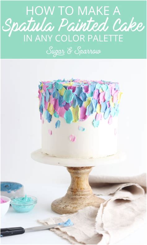 A Tutorial For This Spatula Painted Buttercream Technique That Looks