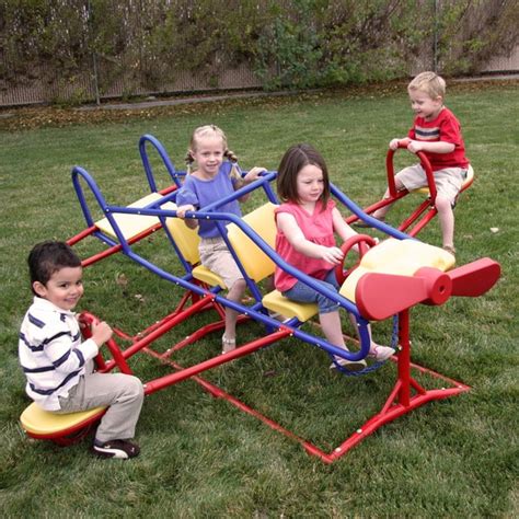 Shop Lifetime Ace Flyer Multi Color Airplane Outdoor Teeter Totter