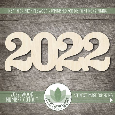 2022 Wood Number Sign 2022 Graduation Sign Graduation Party Etsy