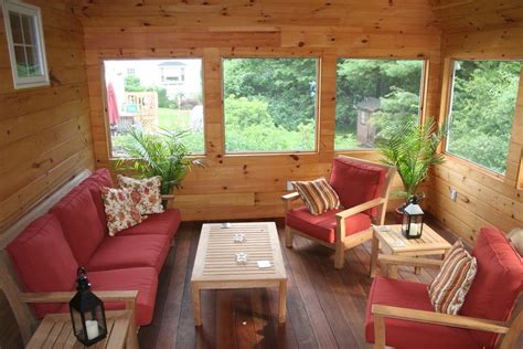 An enclosed patio minimizes the exposure of your outdoor furniture to external elements. Image result for rustic enclosed patio | Rustic patio furniture, Rustic patio, Small sunroom
