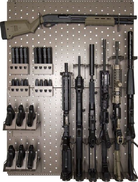 Attach 2 hooks spaced about the same. Rhino Vault Gun Rack. Wayne: I don't even own "a" gun, let ...