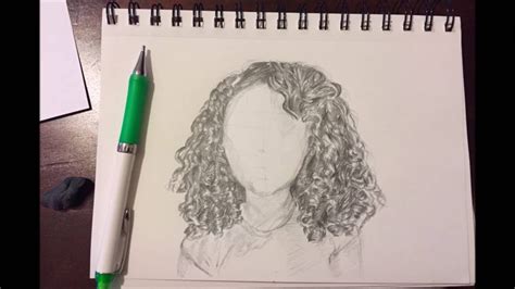 drawing curly hair youtube