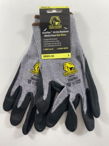 Black Stallion Accuflex A4 Cut Resistant Nitrile Foam Knit Glove Gr3031
