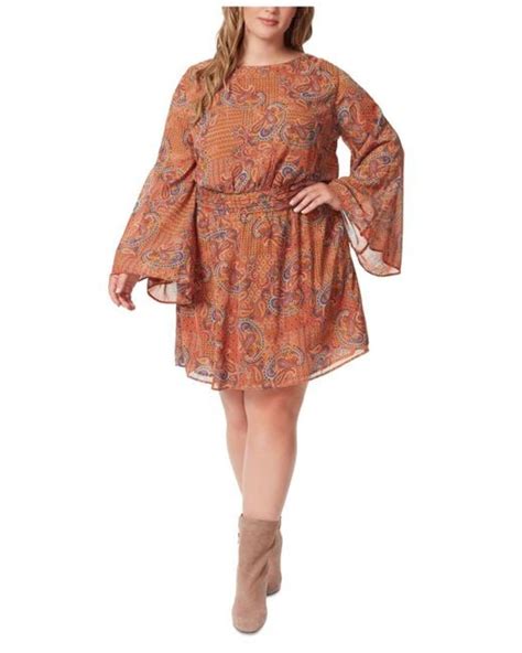 Jessica Simpson Synthetic Trendy Plus Size Amelia Banded Waist Dress Lyst
