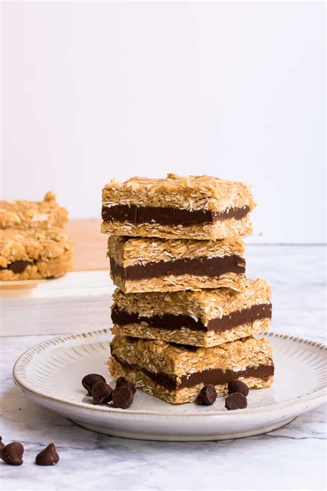 Melt butter in a saucepan over medium heat. No Bake Chocolate Filled Oat Bars - Healthy Fitness Meals