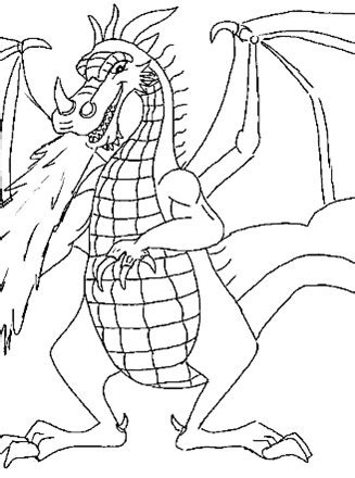 Fire Breathing Dragon Coloring Pages Posted By Samantha Sellers