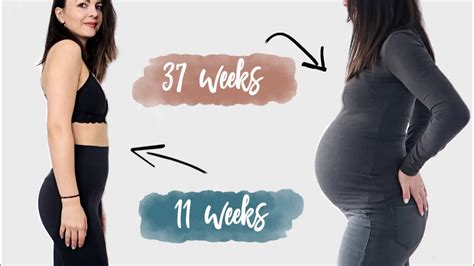 Pregnancy Transformation Week By Week Progress First Pregnancy Youtube