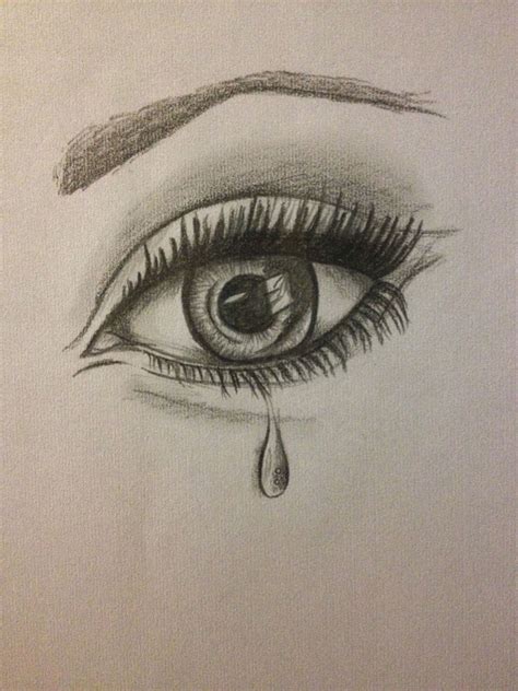 How To Draw A Eye With A Tear