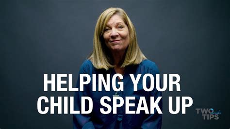 Helping Your Child Speak Up Two Minute Tips Youtube