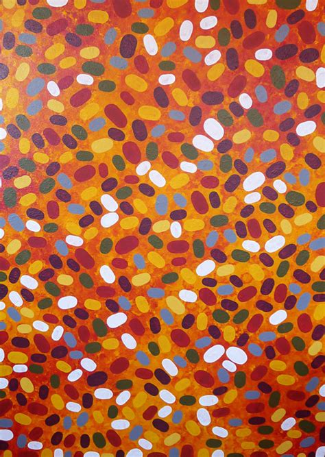 Aboriginal Painting Fire Dreaming 215 By Walangari Karntawarra