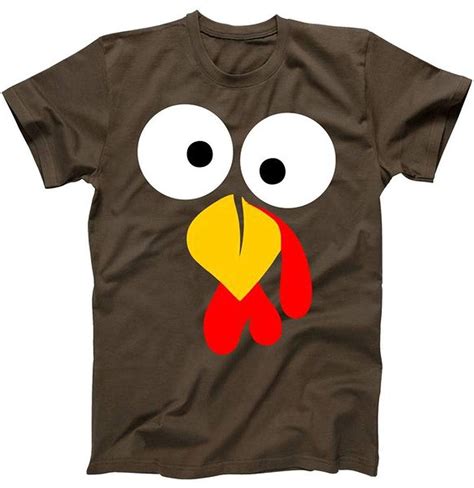 Turkey Face Funny Thanksgiving Day T Shirt 1968 Jznovelty