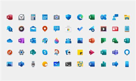 Microsofts Icons Of The Future Extend Across Platforms And Add Depth