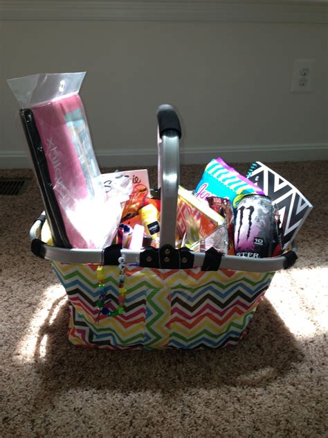 If her motto is all day rosé, then this basket is the perfect gift. Dorm gift | Dorm gift, College gifts, Dorm essentials