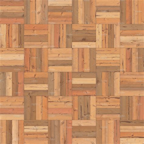 Seamless Wood Parquet Texture Chess Sand Color Custom Designed