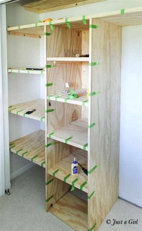 Easy And Affordable Diy Wood Closet Shelves Ideas 36