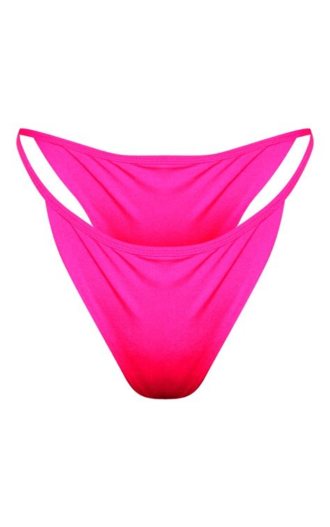 Pink Mix And Match String Thong Bikini Prettylittlething