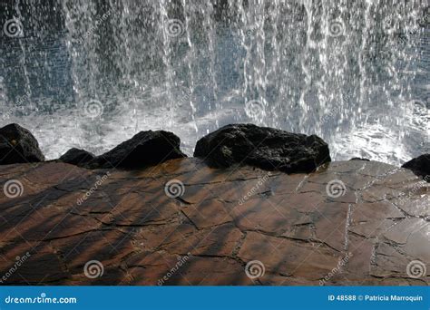 Behind The Waterfall Stock Photo Image Of Pool Island 48588