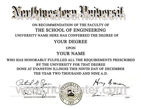 Degree Certificate College | CertificateTemplateFree.com