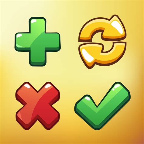Cartoon Icon Different Symbols Asset Vector Illustration 540956 Vector