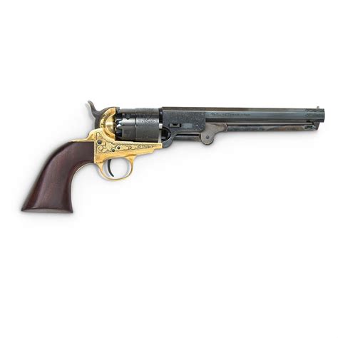 Traditions 1851 Navy Engraved 44 Caliber Black Powder Revolver