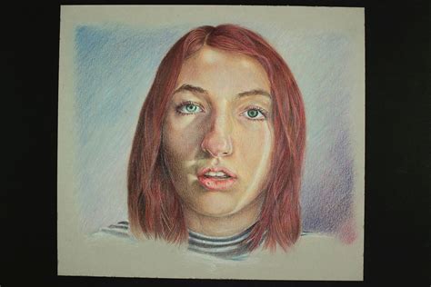 Colored Pencil Self Portrait On Behance