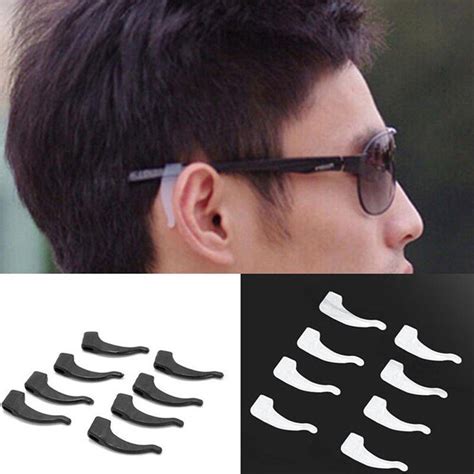 Eyewear Ear Hook Silicone Eyeglass Temple Tip For Glasses Spectacles Anti Slip Ear Hook Grip