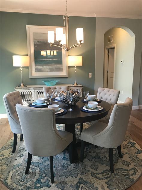 Model Home Featuring Dining Room With Transitional Design Modelhome