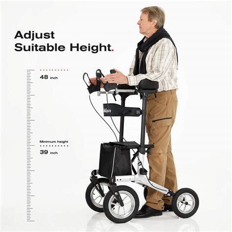 Buy Oasisspace Pneumatic Upright Walker，all Terrain Up Rollator With