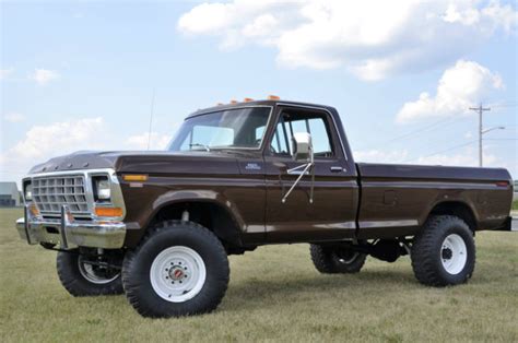 1979 Ford F250 4x4 6cyl 4spd Dana 60 Front And Rear Axles Ranger Very