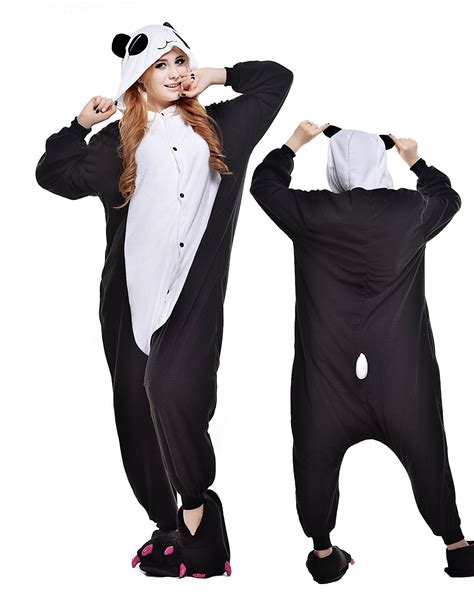 Pandas Kigurumi Onesie Pajamas Polar Fleece Animal Unisex Costumes