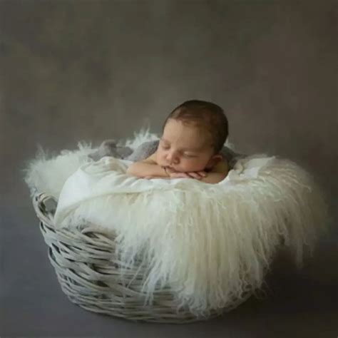 Diy Baby Photo Props Newborn Photography Soft Fur Quilt Photographic