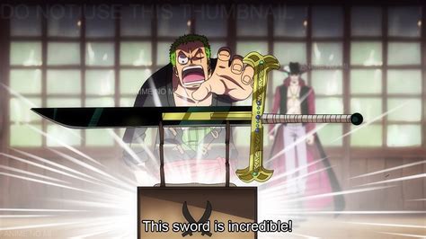 Zoro Tests The Power Of His New Yoru Sword One Piece Youtube