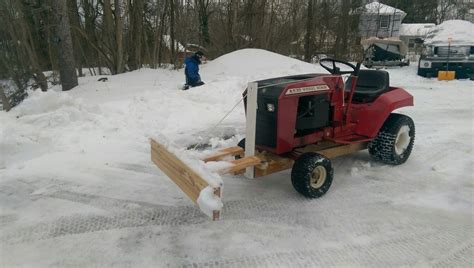 Diy Lawn Tractor Snowplow Snow Plow Lawn Tractor How To Make Snow