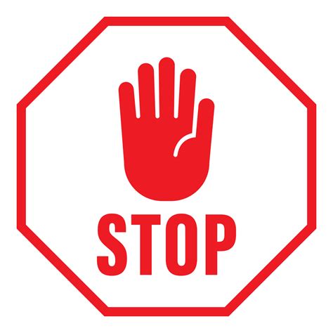 Icono De Señal De Stop Fondo Transparente 12042309 Png