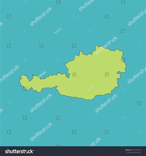 Map Of Austria Royalty Free Stock Vector 1151973767