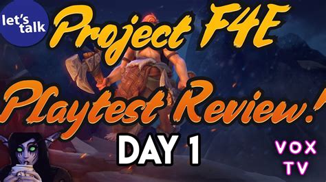 The Ultimate Playtest Experience Day 1 Of Project F4e Youtube