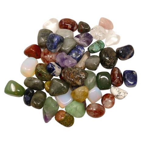 Semi Precious Tumble Stone Mix 5pc Beads And Beading Supplies From