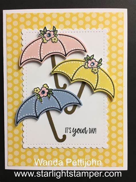 My Creative Corner Under My Umbrella Baby Shower Card