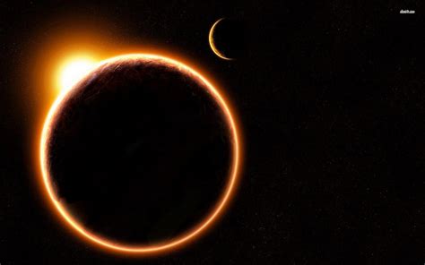 Solar Eclipse Wallpaper 4k Red And Black