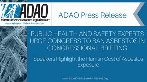 Adao Release Public Health And Safety Experts Urge Congress To Ban