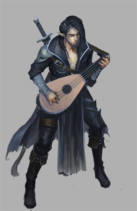 Elf Bard By Jeffchendesigns Half Elf Bard Dungeons And Dragons