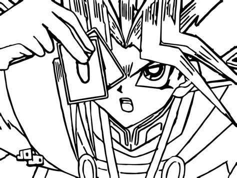 Yu Gi Oh Series Coloring Page